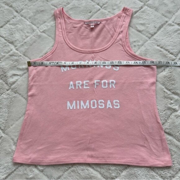 Victoria’s Secret | Peach “Mornings Are For Mimosas” Tank | Size Small - Picture 8 of 9